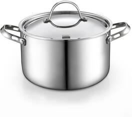 Cooks Standard - Multi-Ply Clad Stock Pot,4 Quart - Stainless Steel