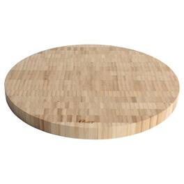 Oster - Capeheart 14 Inch Round End-Grain Bamboo Cutting Board