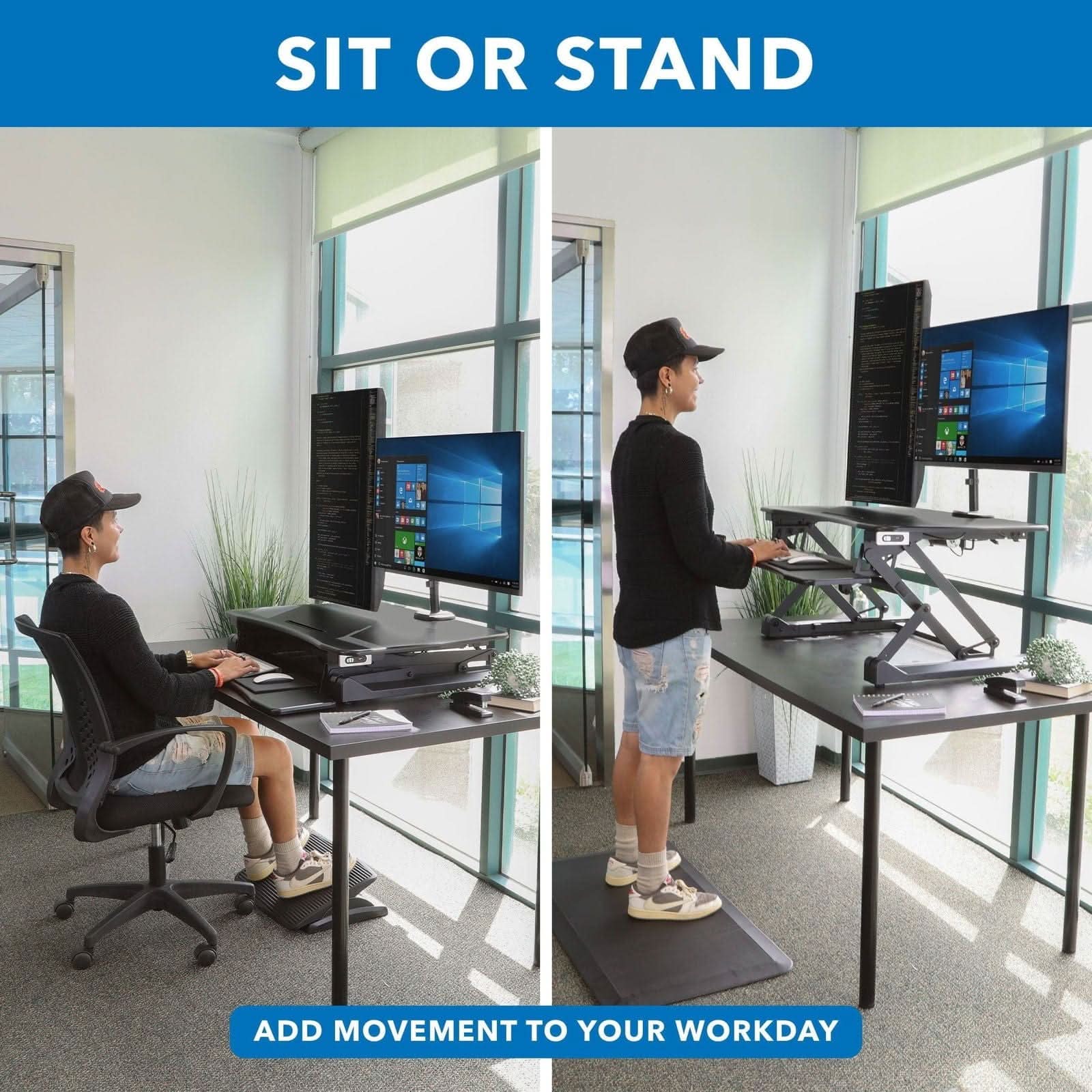 SIT OR STAND

ADD MOVEMENT TO YOUR WORKDAY