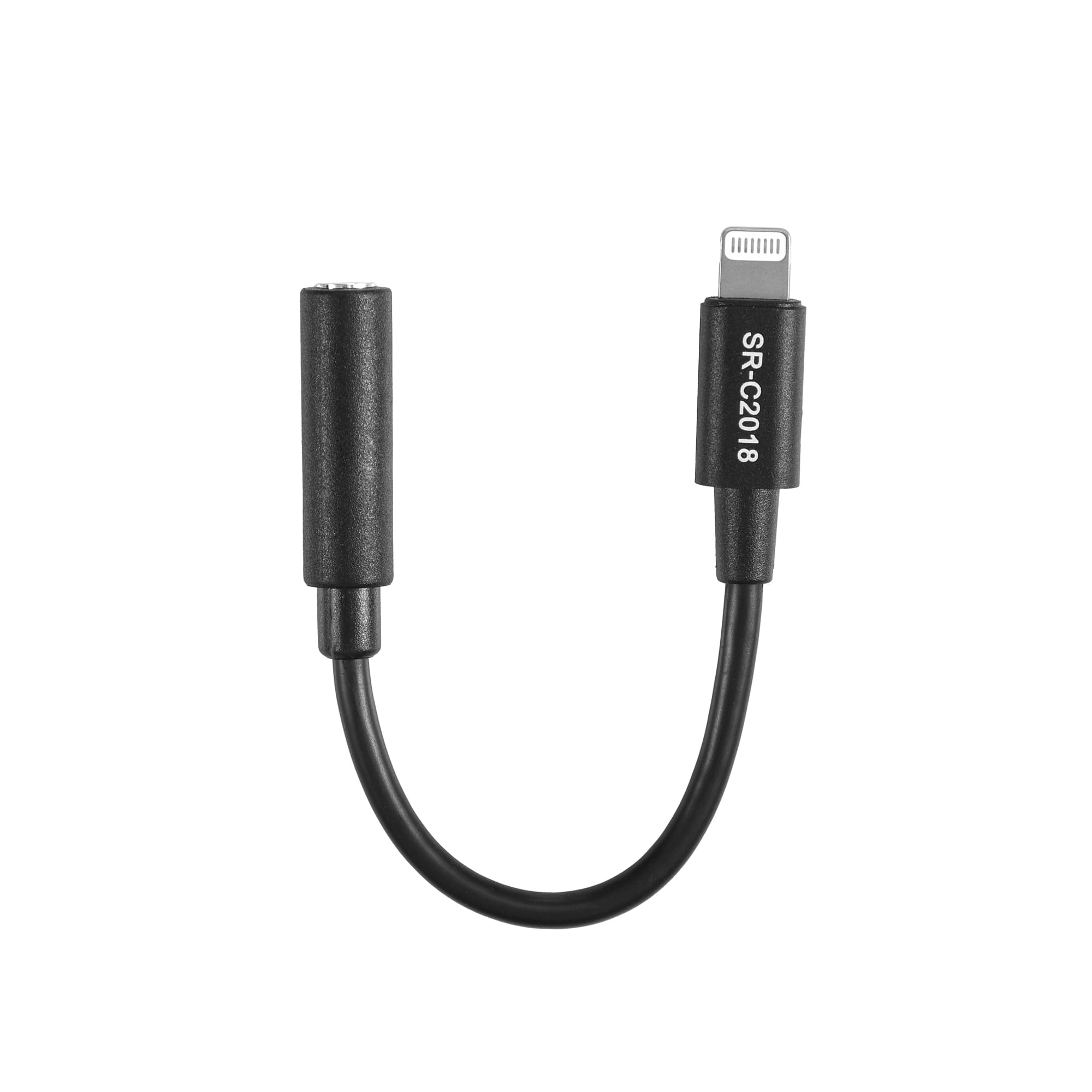 Saramonic - Saramonic, New, SR-C2018 Female 3.5mm TRS to Male Lightning Adapter Cable for iOS Devices (5.5") (Black)