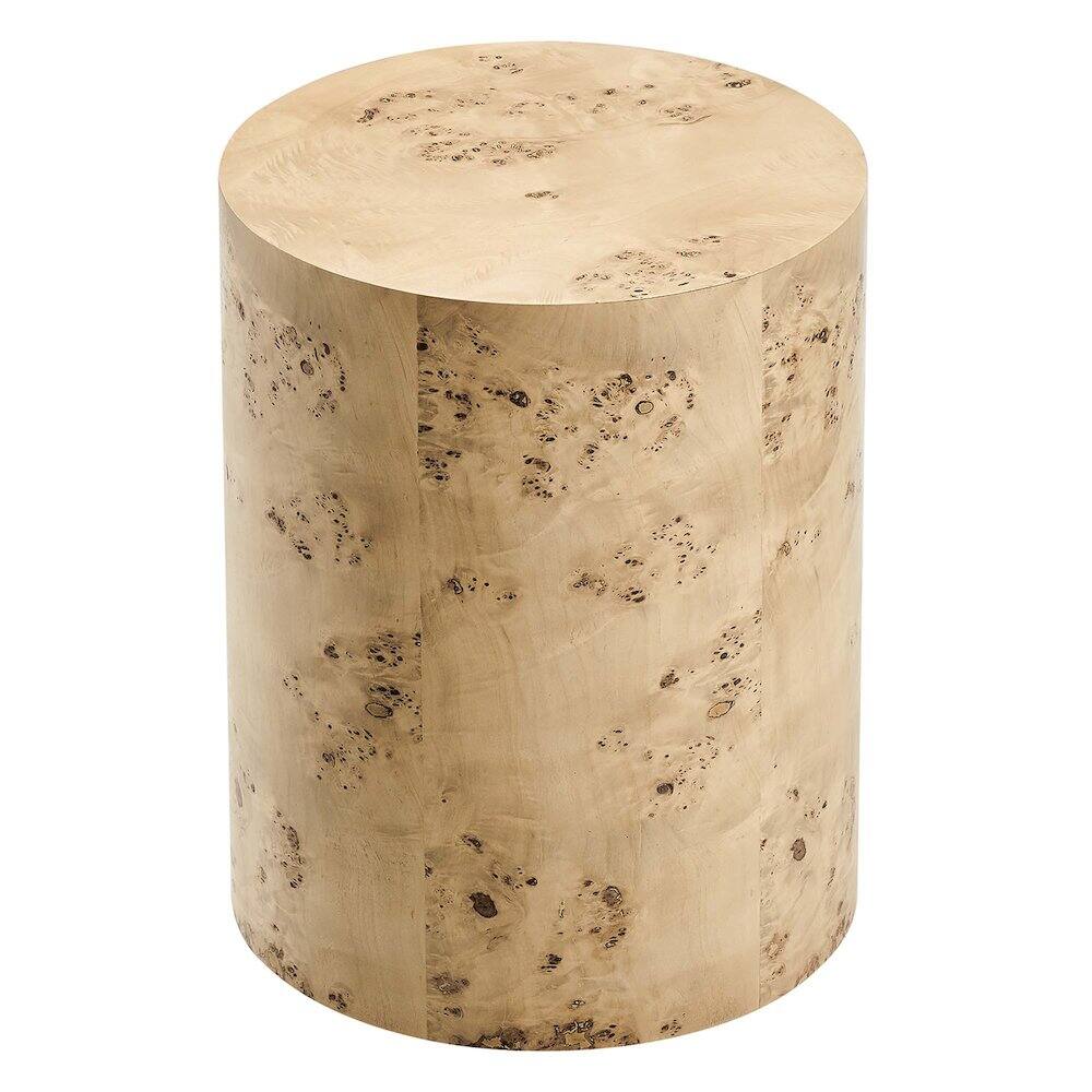 Alt View 1. Modway - Cosmos 16" Round Burl Wood Side Table - Pink.
