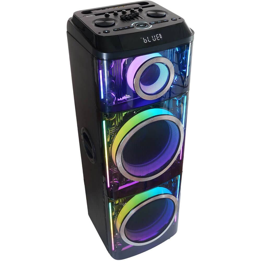 Alt View 3. Supersonic - Supersonic IQ7712DJBT IQ Sound Cyber Flex 2 x 12 inch Wireless Party Speaker - Black.