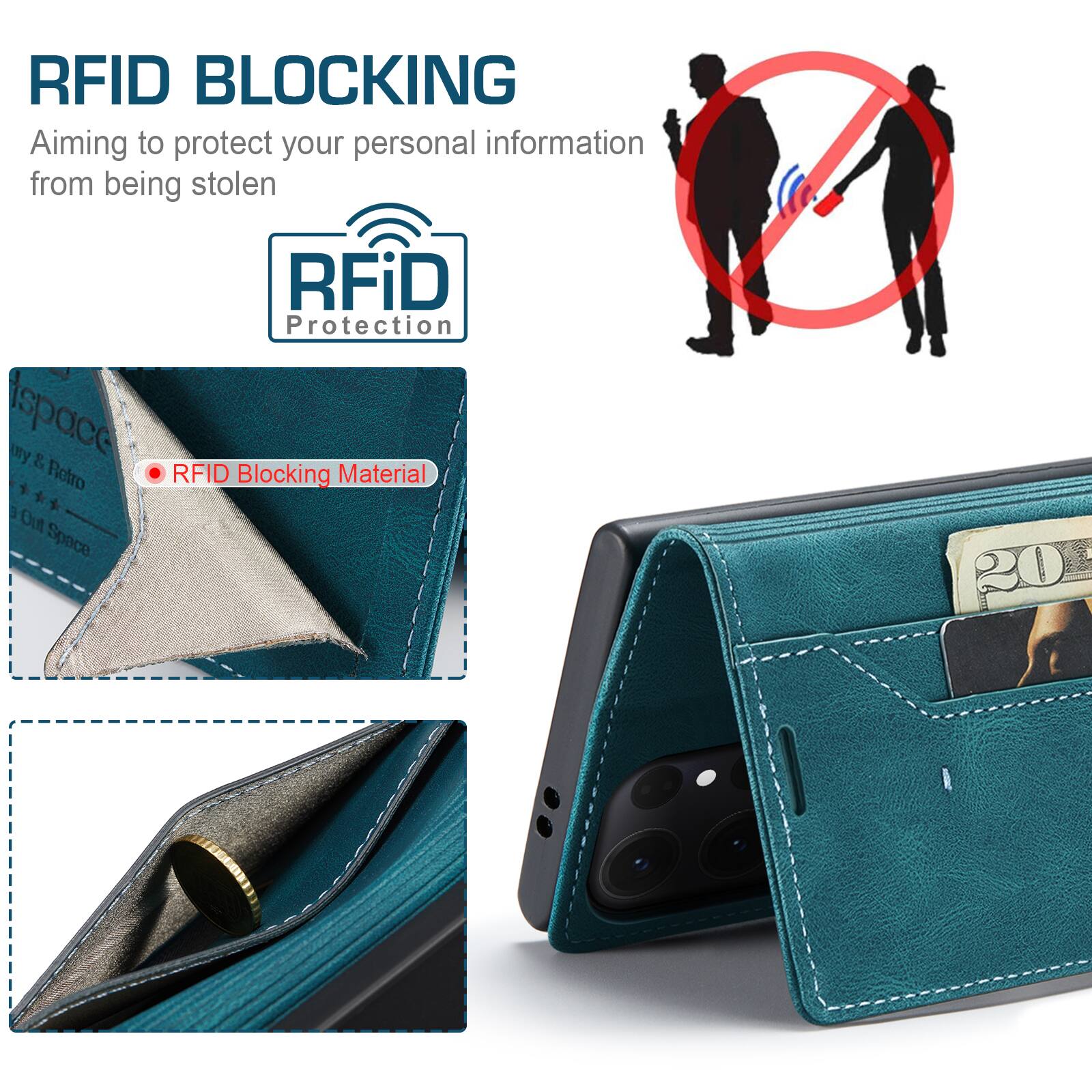 RFID BLOCKING  
Aiming to protect your personal information from being stolen  

RFiD Protection  

RFID Blocking Material  

20