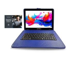 LINSAY - 10.1"Octa Core 256GB Storage Android 15 Tablet with Style Keyboard Premium TABLET Variety Applications - Blue