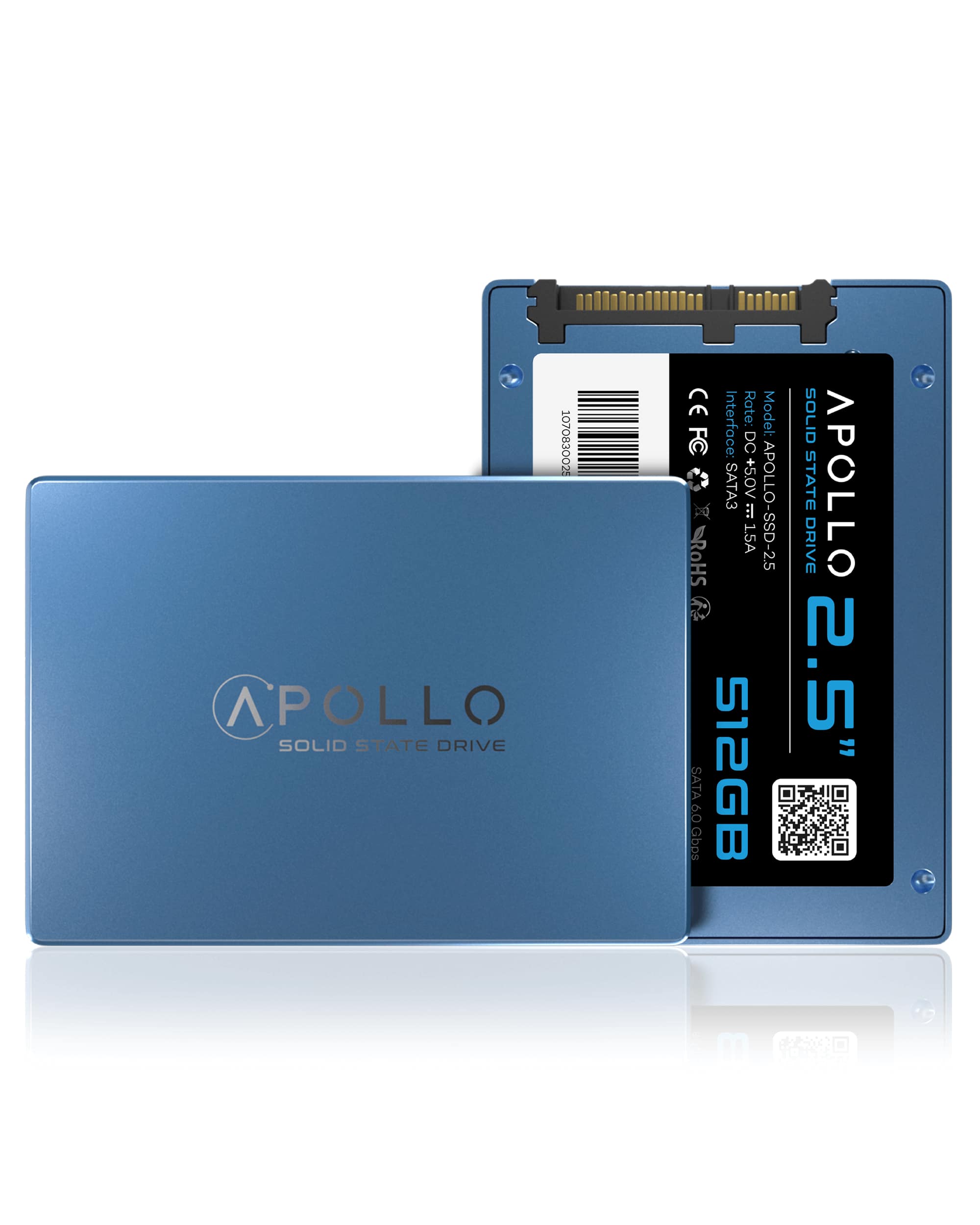 Apollo - High Performance 2.5" SSD 3D TLC Nand 512GB (Solid State Drive)
