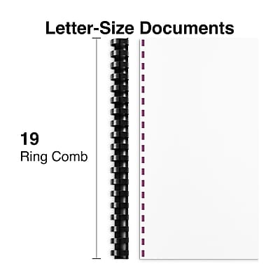 Letter-Size Documents  
19 Ring Comb