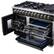 Alt View 13. Forno Appliances - Capriasca 6.58 Cu. Ft. Freestanding Dual Fuel True Convection Range with French Doors - Black.