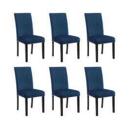 New Classic Furniture - Celeste Wood Upholstered Dining Chair (Set of 6) - Blue