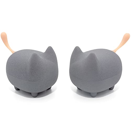 Pacoar Cade - Portable Mini Wireless Speakers Clarity Stereo Super Bass Tws Pairing Built-in Mic Playtime Bt5.3 Rich Portable Mini - Gray-C