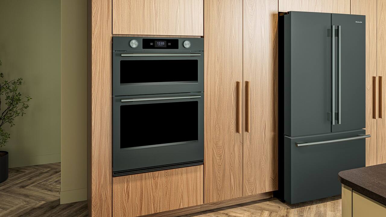 Alt View 2. KitchenAid - 30" Smart Built-In Electric Combination Wall Oven with Microwave and Intelligent Cooking Camera - Juniper.