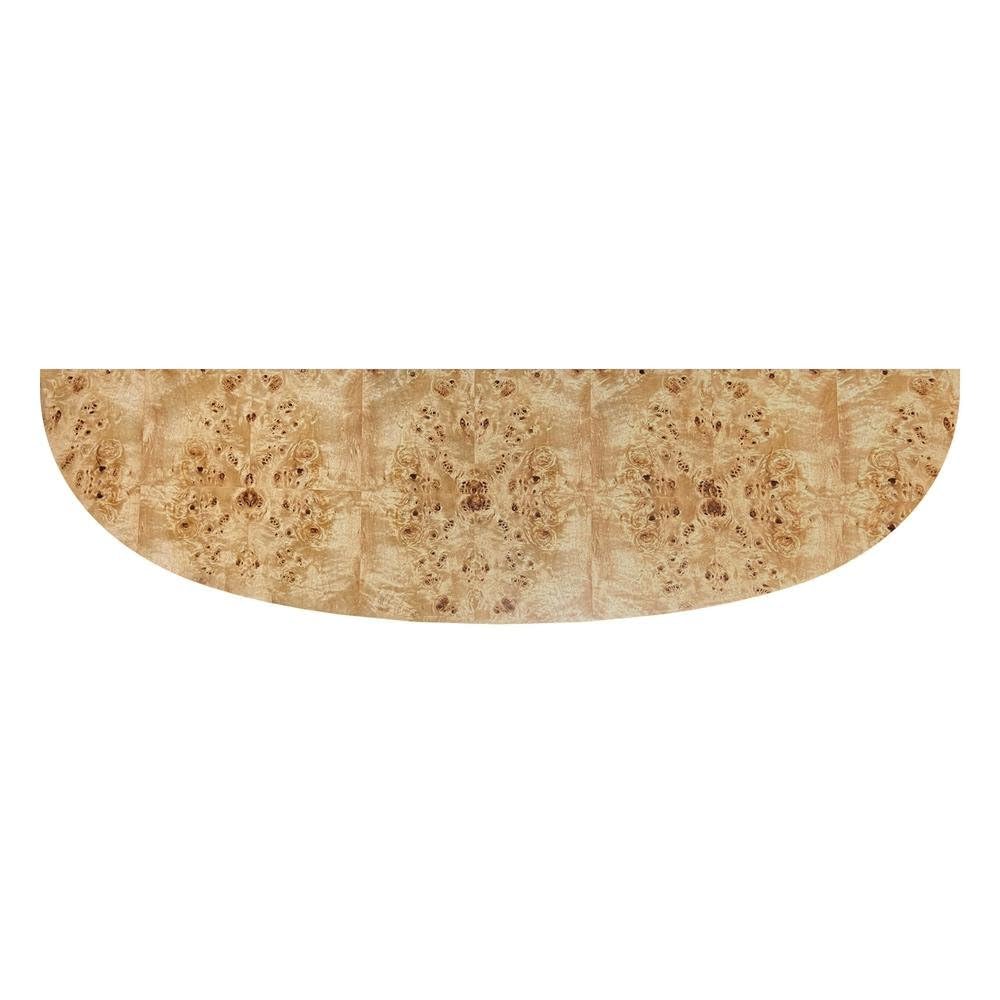 Left. Starlight Canyon Home - Light Brown Half Moon Sofa Table for Living Room or Narrow Entryway - Light Brown.
