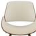 Alt View 11. Simpli Home - Malden Mid Century Modern Bentwood Dining Chair with Wood Back in Cream Faux Leather - Cream.