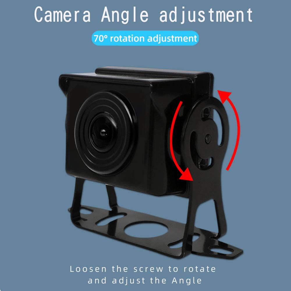 Camera Angle adjustment  
70° rotation adjustment  
Loosen the screw to rotate and adjust the Angle