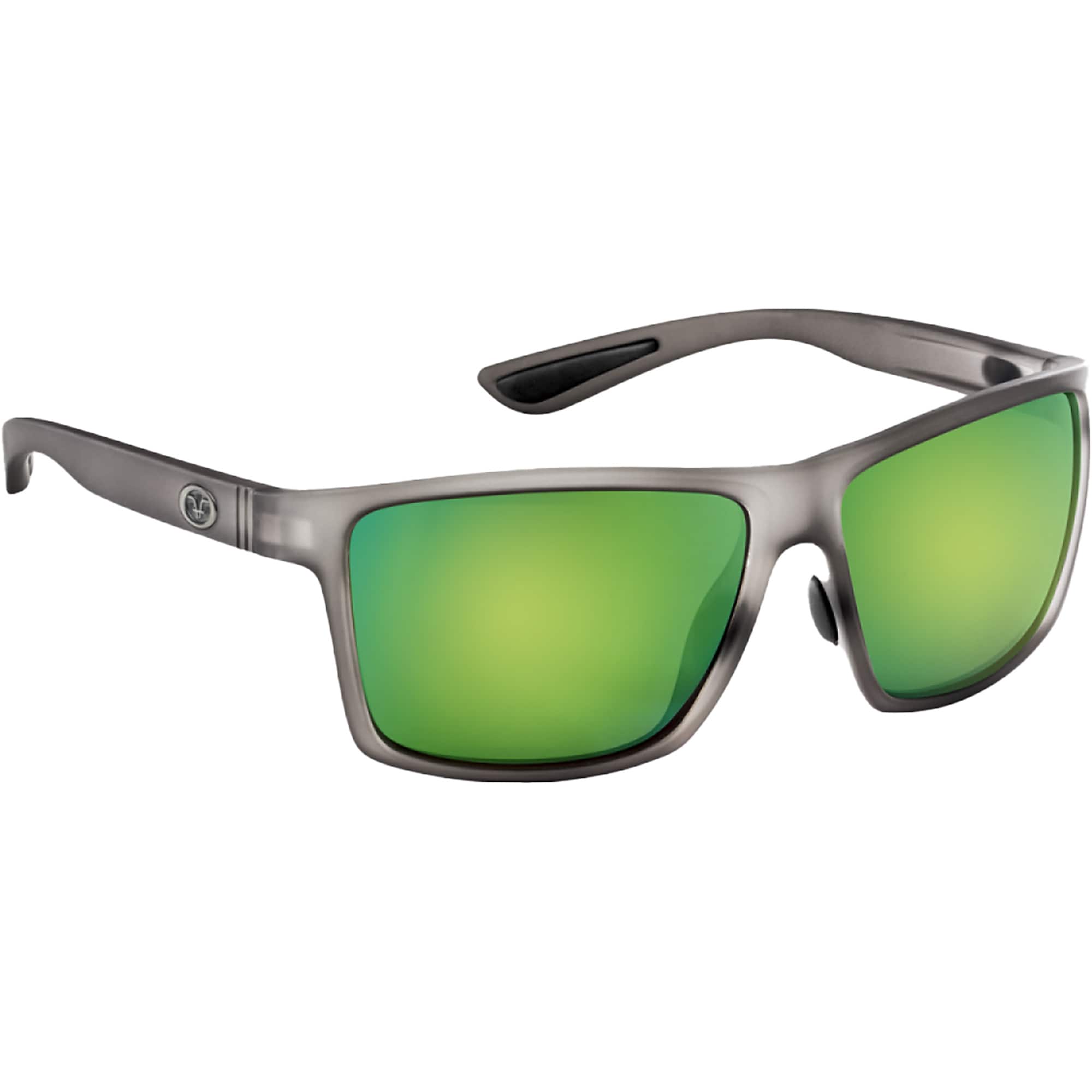 Flying Fisherman - Baysider Sunglasses - Crystal Gray/Amber Green Mirror