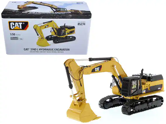 CAT 374D L HYDRAULIC EXCAVATOR
COLLECTIBLE DIECAST SCALE MODEL REPLICA
1:50 SCALE
14+
ITEM NUMBER 85274
CAT 374D L HYDRAULIC EXCAVATOR
COLLECTIBLE DIECAST SCALE MODEL REPLICA