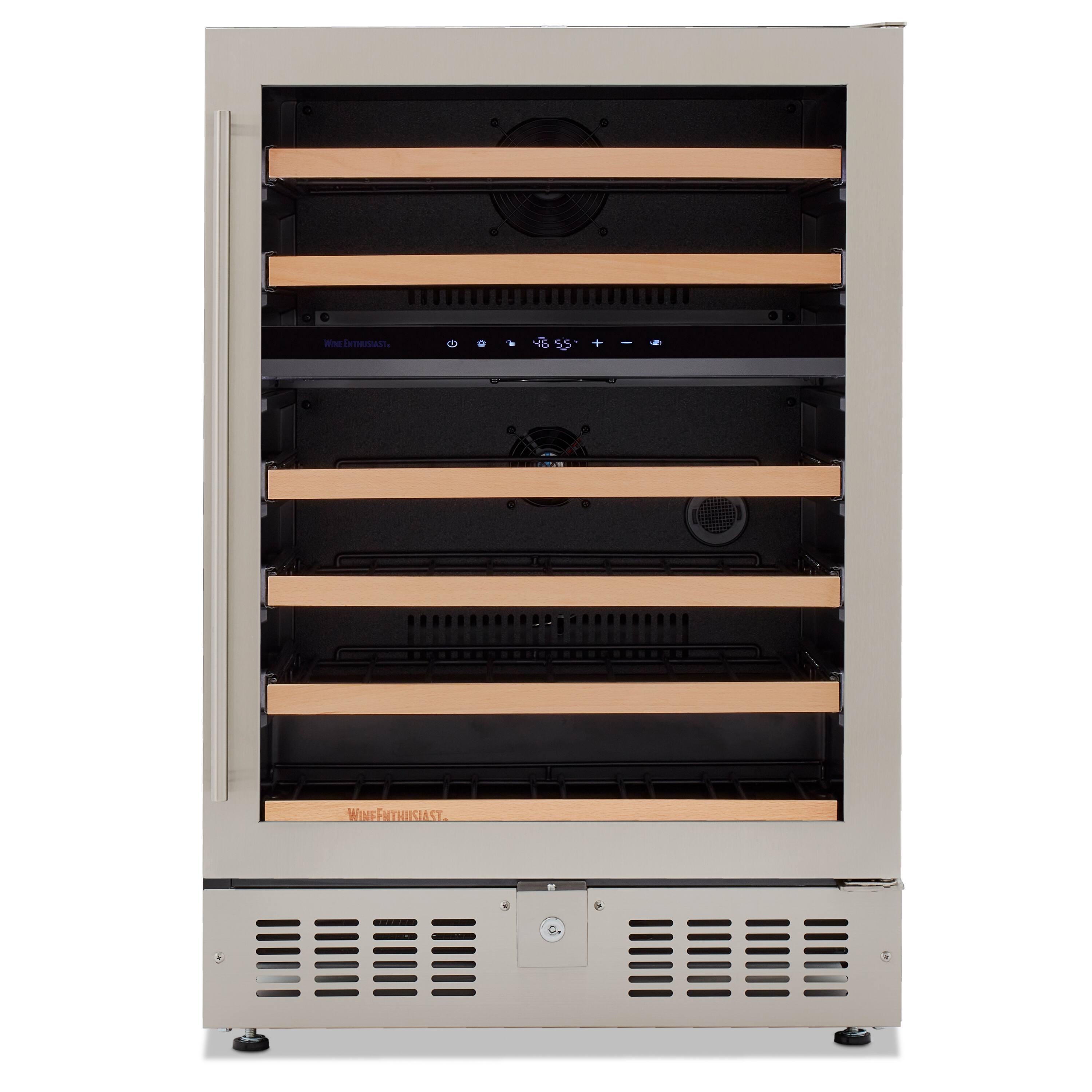 Alt View 11. Wine Enthusiast - S 24” Undercounter Dual Zone Wine Cellar, SS RH - Stainless Steel.