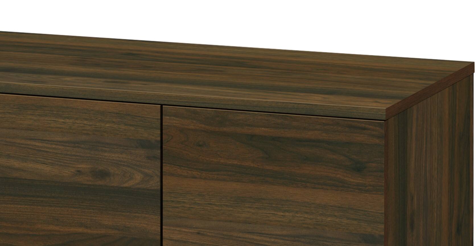 Angle. APRILSOUL - TV Stand for TVs up to 47.3 Inch with 2 Storage Shelves 1 Cabinet Modern Entertainment Centre for TV in Walnut - Walnut.