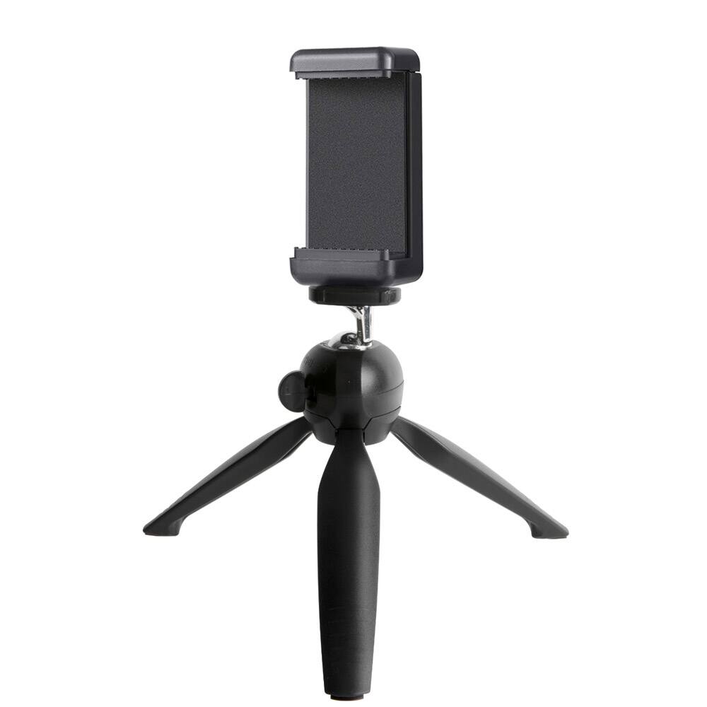 Angle. Vivitar - VIVITAR TR-124 Tripod w/ Phone Adapter - Black.