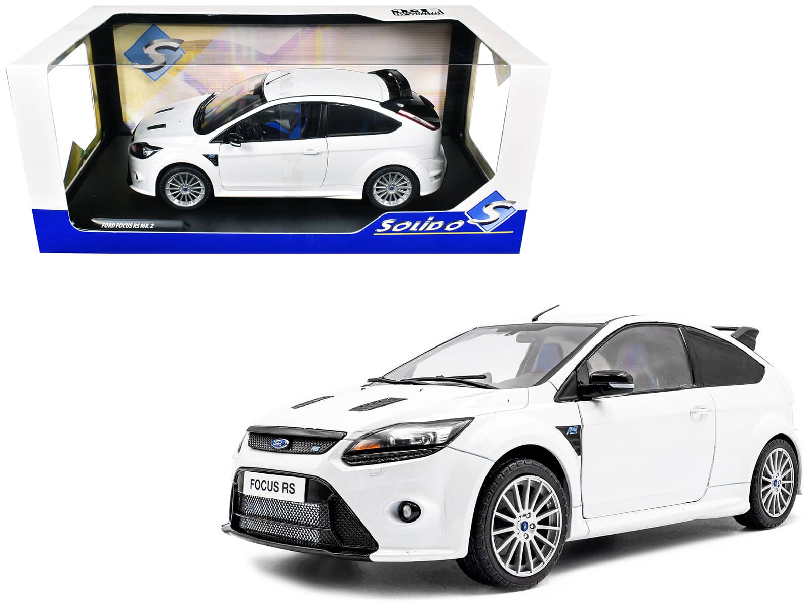 2009 Ford Focus RS MK2 Frozen White 1/18 Diecast Model Car Made by Solido price history on PriceWatchPro