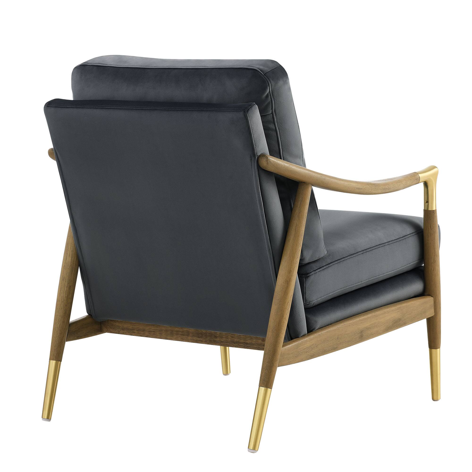 Alt View 1. Modway - Langford Performance Velvet Accent Armchair by Modway - Brown.