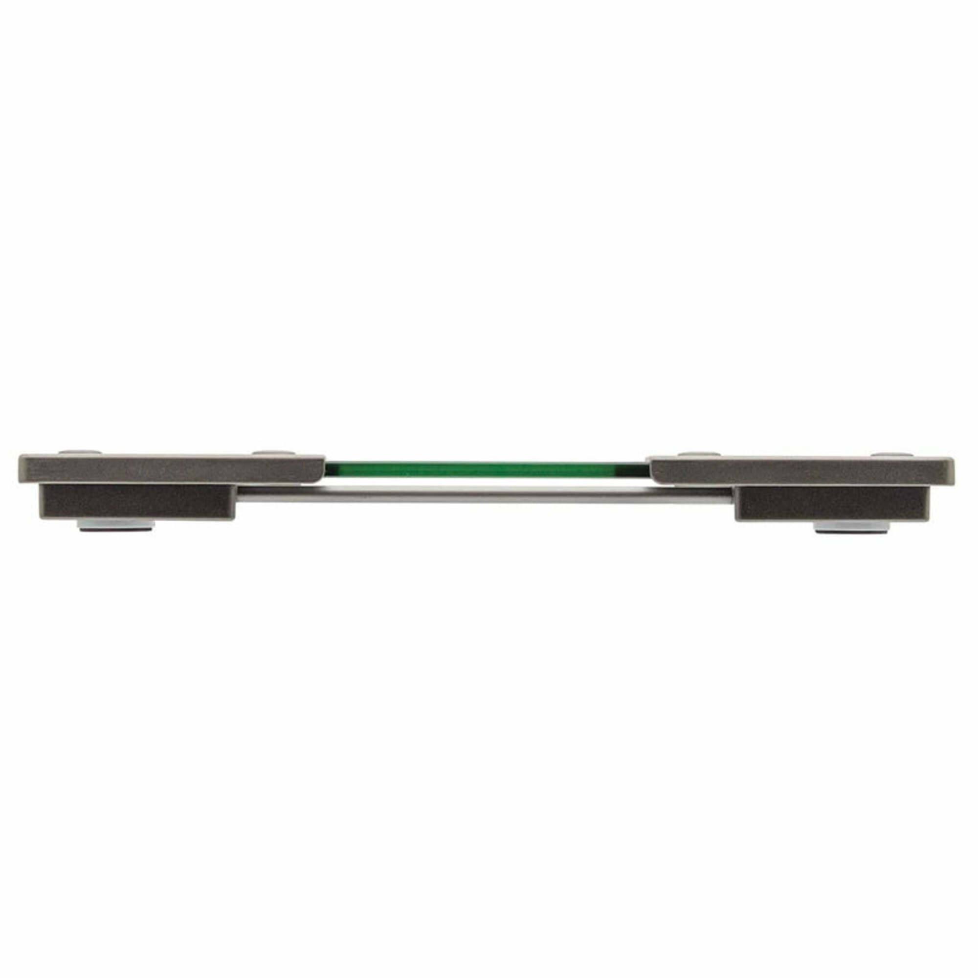 Angle. Taylor - Taylor Digital Glass & Stainless Steel Hinge Design Body Composition Scale - Clear.