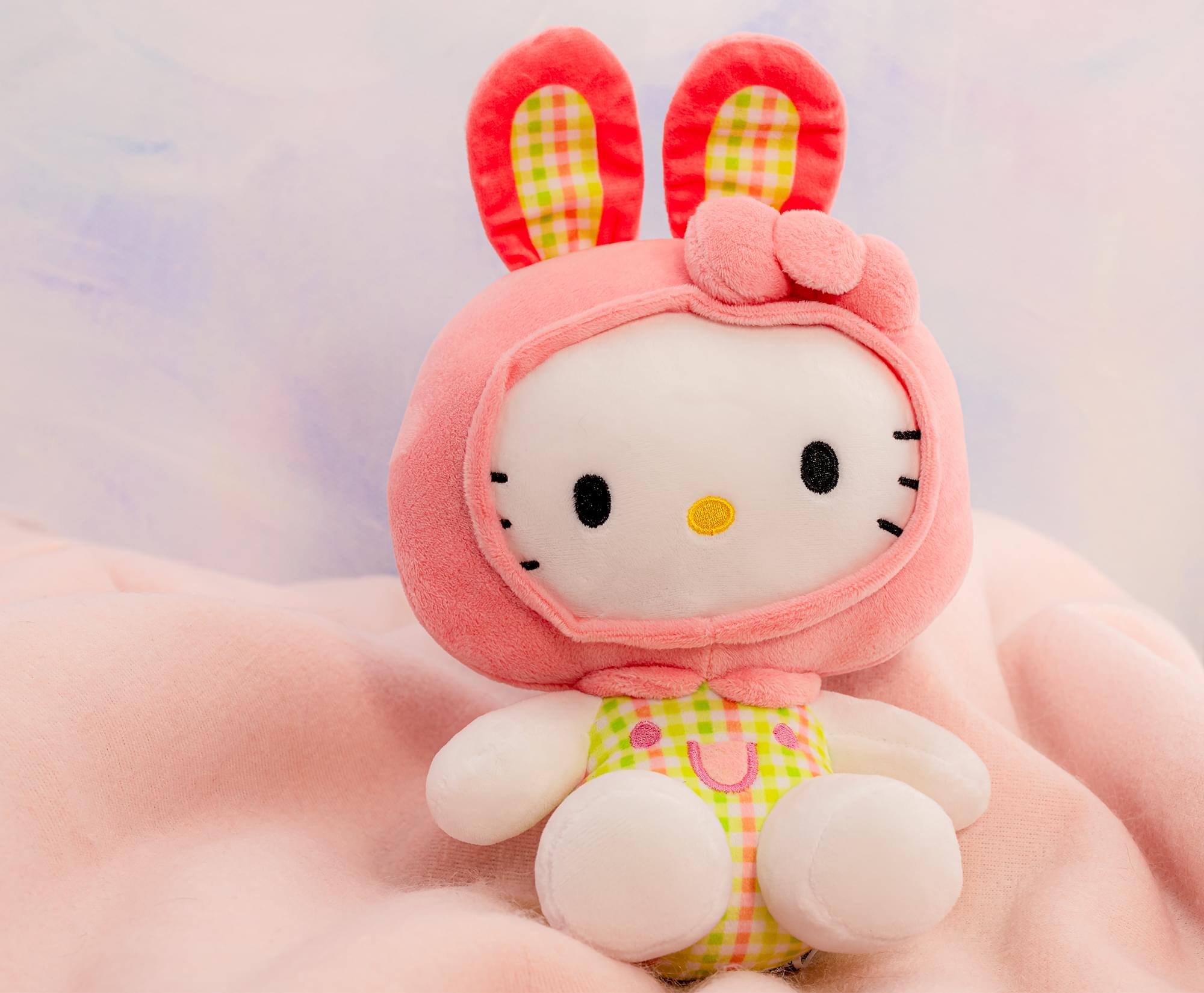 Alt View 4. Hello Kitty - Sanrio Hello Kitty with Bunny Ears 8.5 Inch Plush - Pink.