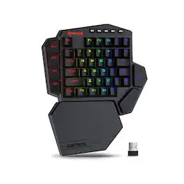 REDRAGON - K585 PRO Wireless One-Handed RGB Gaming Keypad, 42-Key Layout - Black