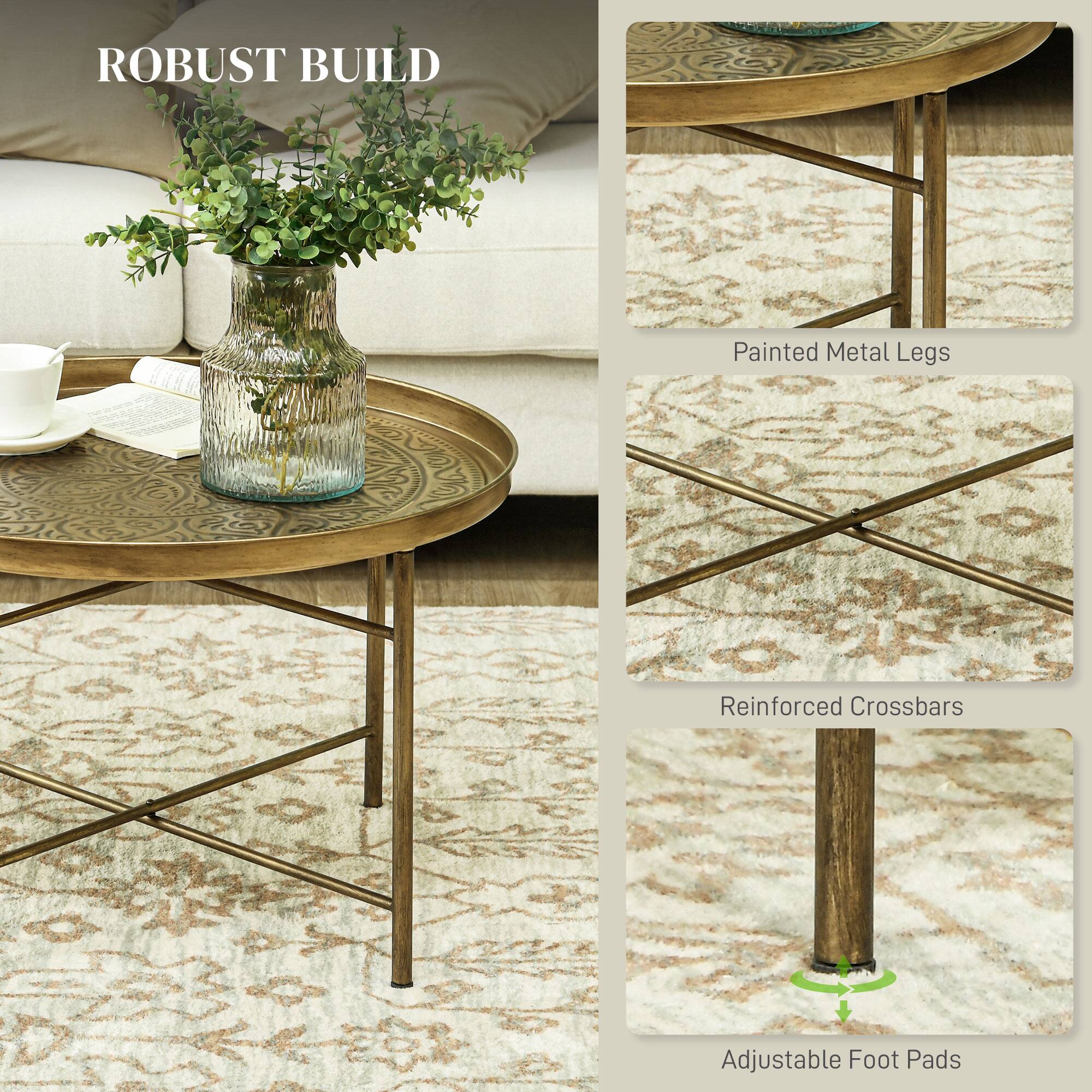 ROBUST BUILD
Painted Metal Legs
Reinforced Crossbars
Adjustable Foot Pads