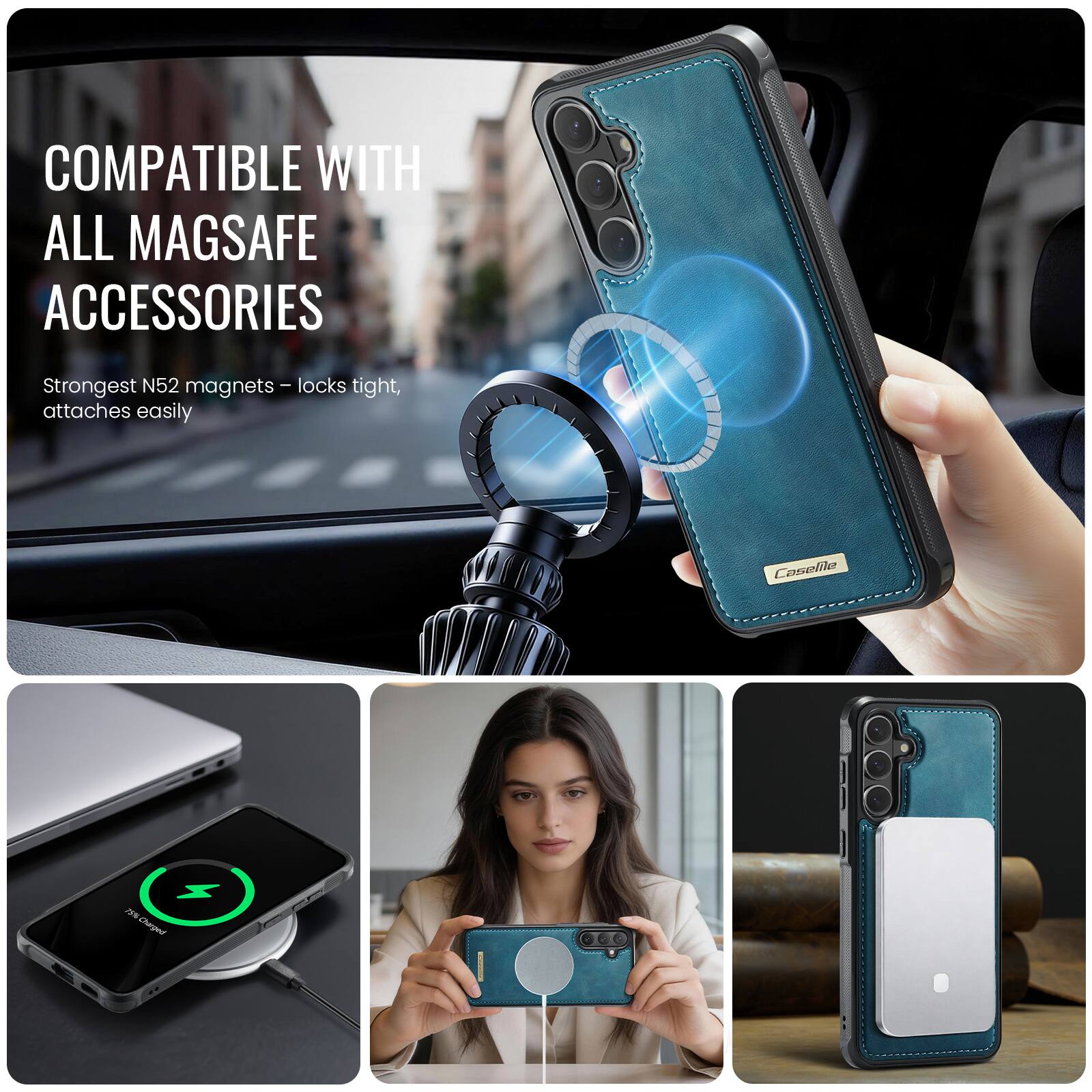 COMPATIBLE WITH ALL MAGSAFE ACCESSORIES

Strongest N52 magnets - locks tight, attaches easily

Coselio x ms Cheret