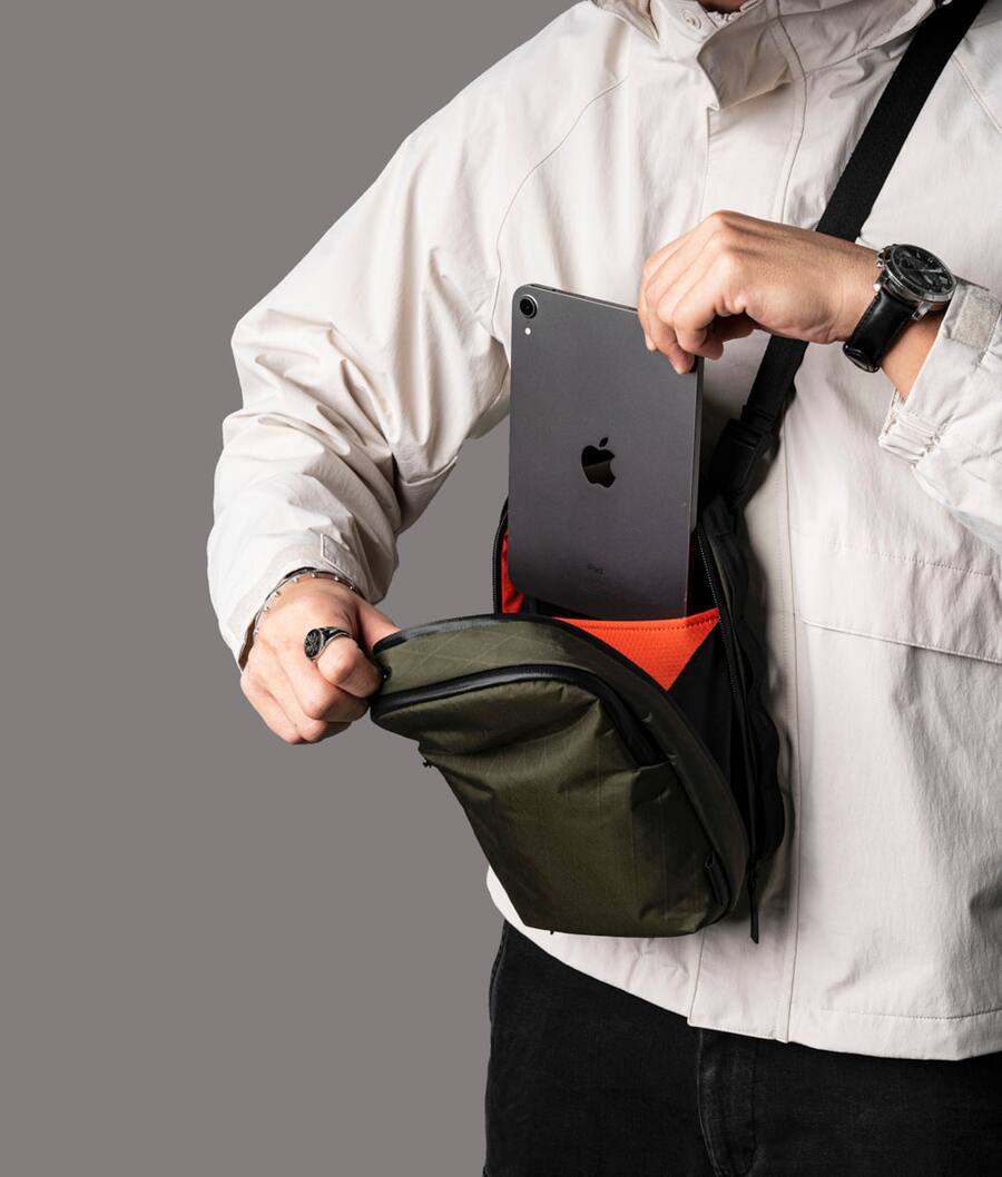 ALPAKA Sling Bag 3L for Men, Fits iPad mini/Nintendo Switch/Headphones ...