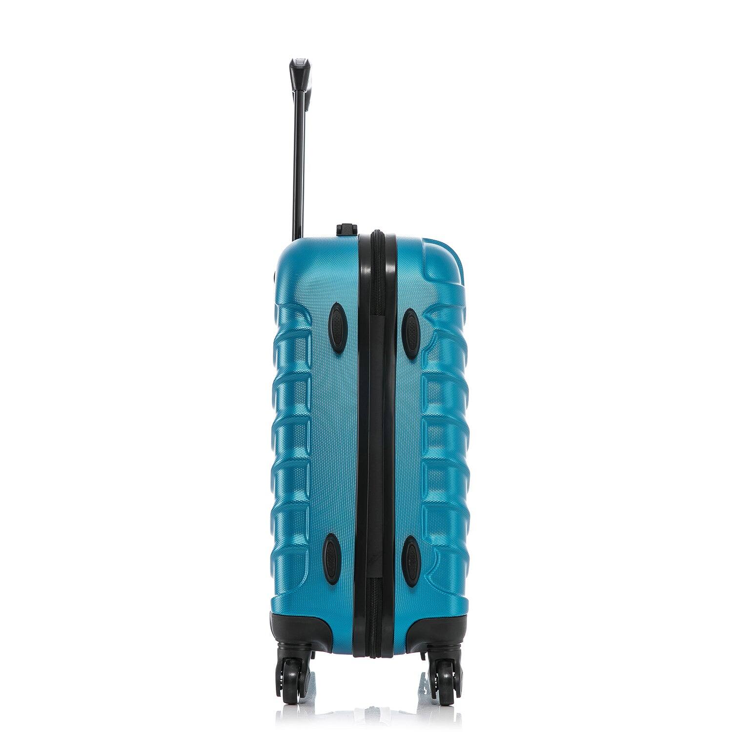 Alt View 3. InUSA - Endurance Lightweight Hardside Spinner Luggage 24" - Teal.
