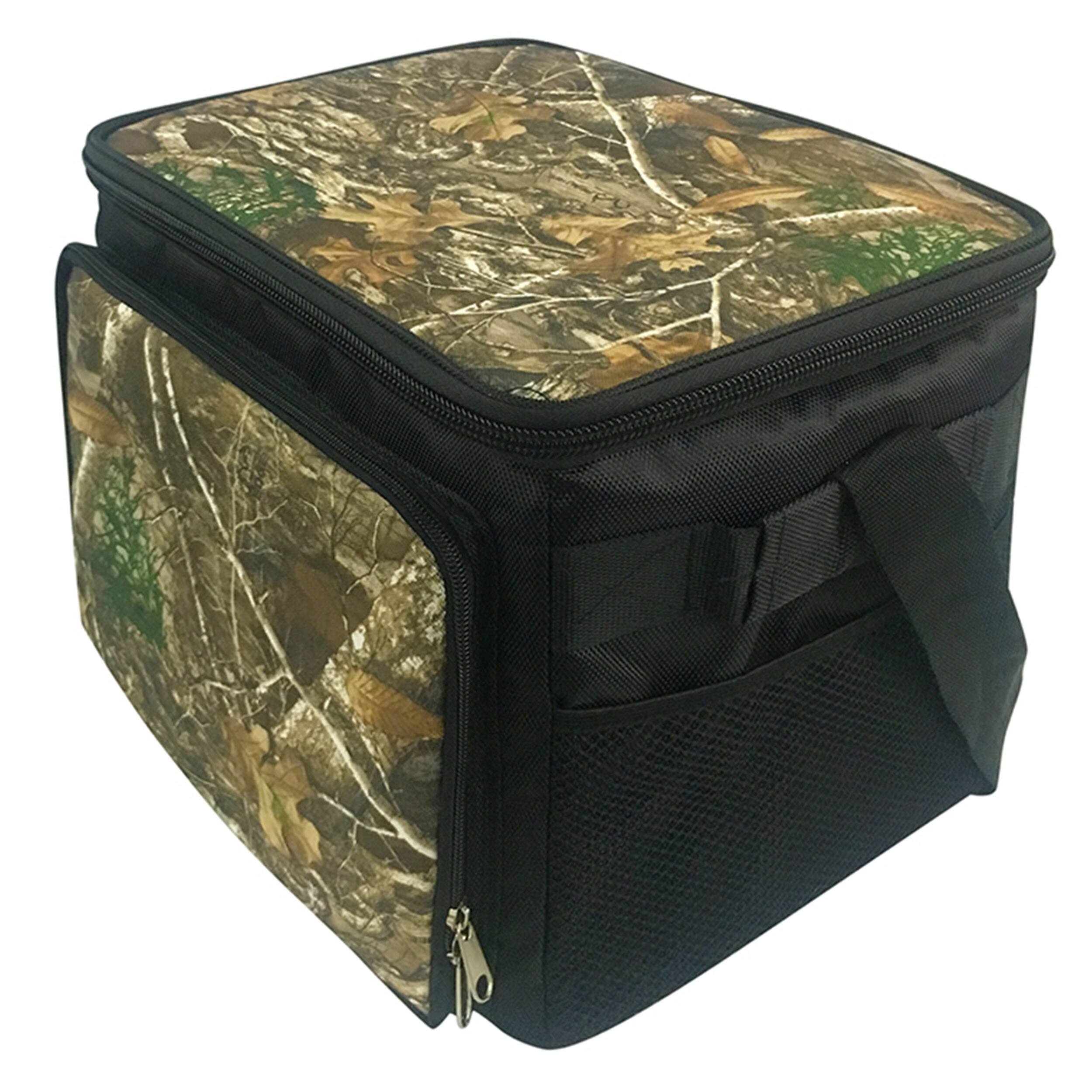 Alt View 3. Brentwood - Brentwood Kool Zone 30 Can Insulated Cooer Bag with Hard Liner in Realtree Edge Camo - Realtree Edge Camo.