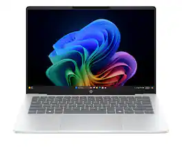 HP - OmniBook 5 Laptop Computer 14" 2K Snapdragon X 16 GB memory;512 GB SSD - Glacier silver aluminum