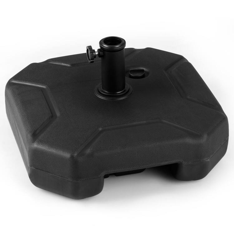 Alt View 4. Mondawe - 17 in 88 LBS Heavy Duty Fillable Umbrella Base with Handle - Black.