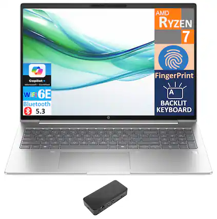 AMD Ryzen 7
Microsoft Copilot
WiFi 6E
Bluetooth 5.3
Fingerprint
Backlit Keyboard