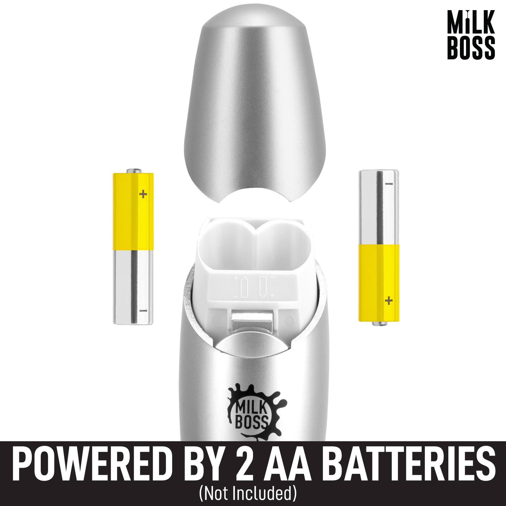 MILK BOSS

POWERED BY 2 AA BATTERIES (Not Included)