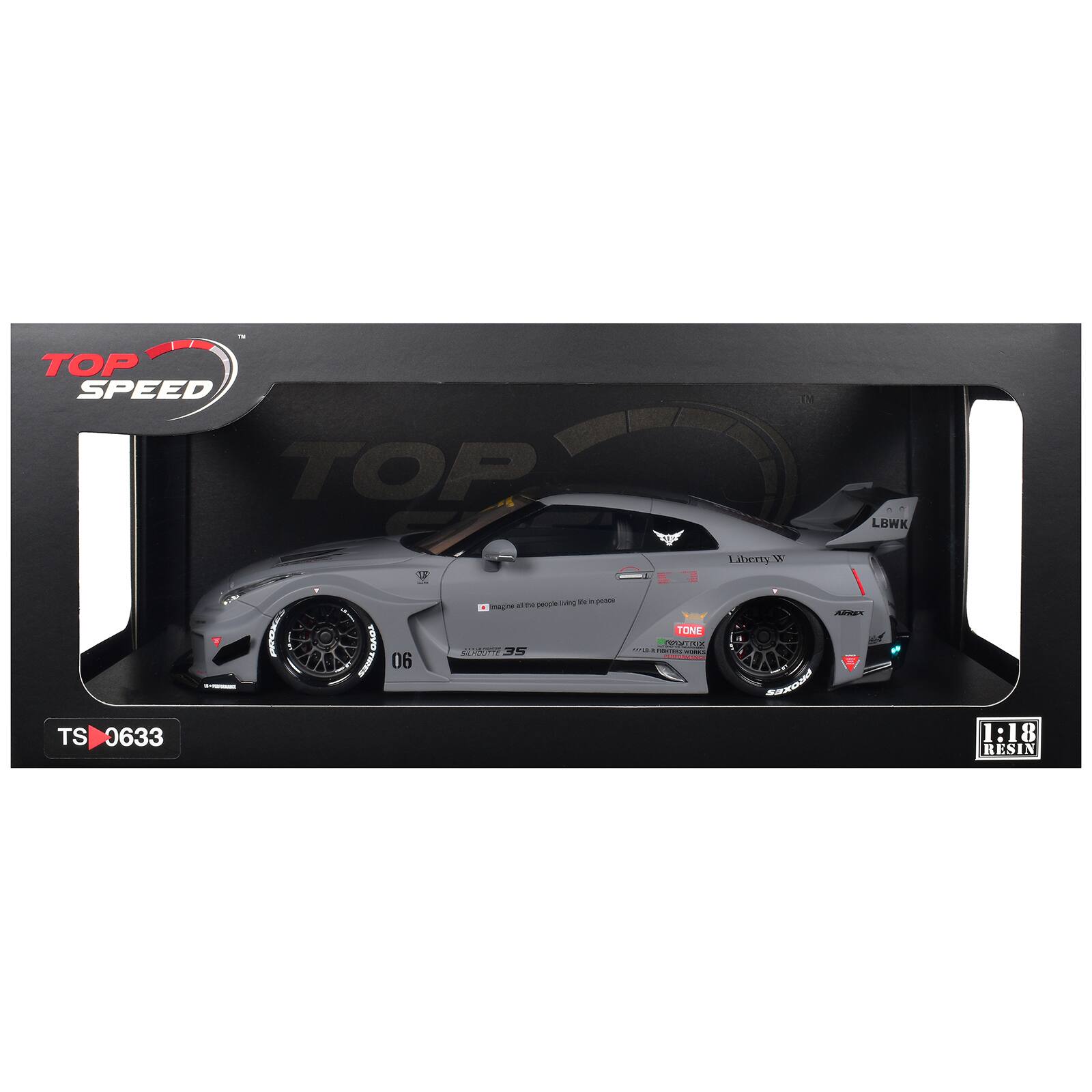 TOP SPEED  
Mit  
LBWK  
Liberty W  
TS 0633  
T I-RI  
TOYO  
06  
hing the peace magne of DE people  SILNDUTTE 35  
TONE POLITEX RU  PONTERS  
AIRER SEXODAY  
1:18 RESIN