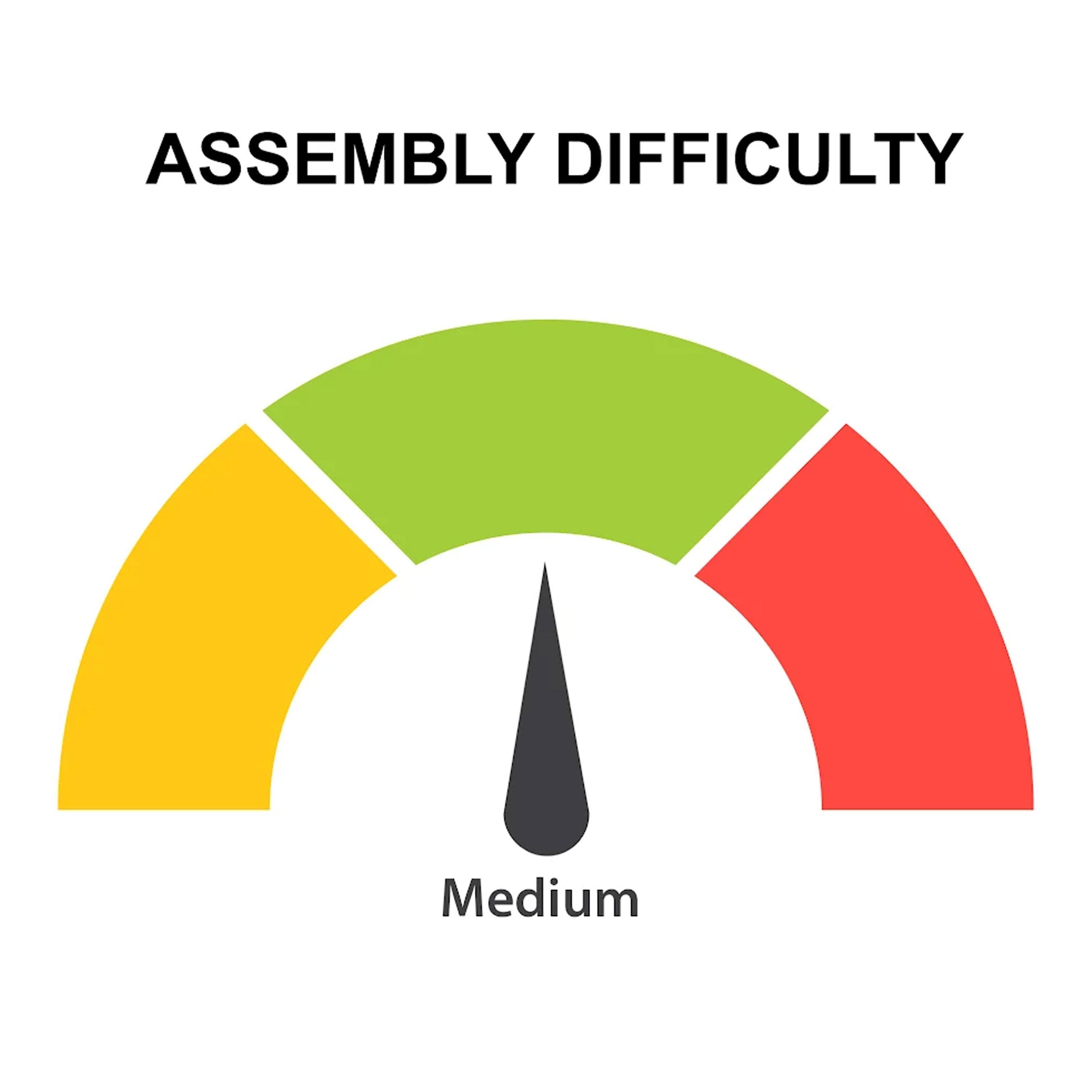 ASSEMBLY DIFFICULTY  
Medium