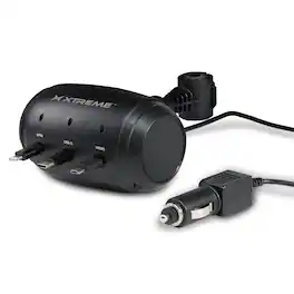 Xtreme - Power 30W Retractable 3-in-1 12V Headrest Charging Station – USB-C, 8PIN & Micro - Black