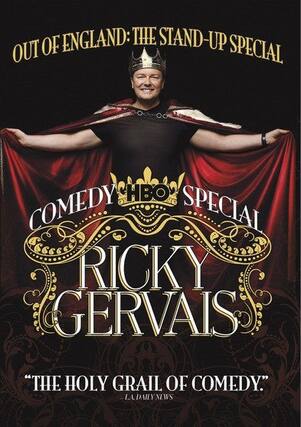 Front. Ricky Gervais Out of England: The Stand-up Special - DVD.