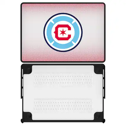 Front. Keyscaper - Chicago Fire Linen MacBook Case - Pro 14 in - Multicolor.