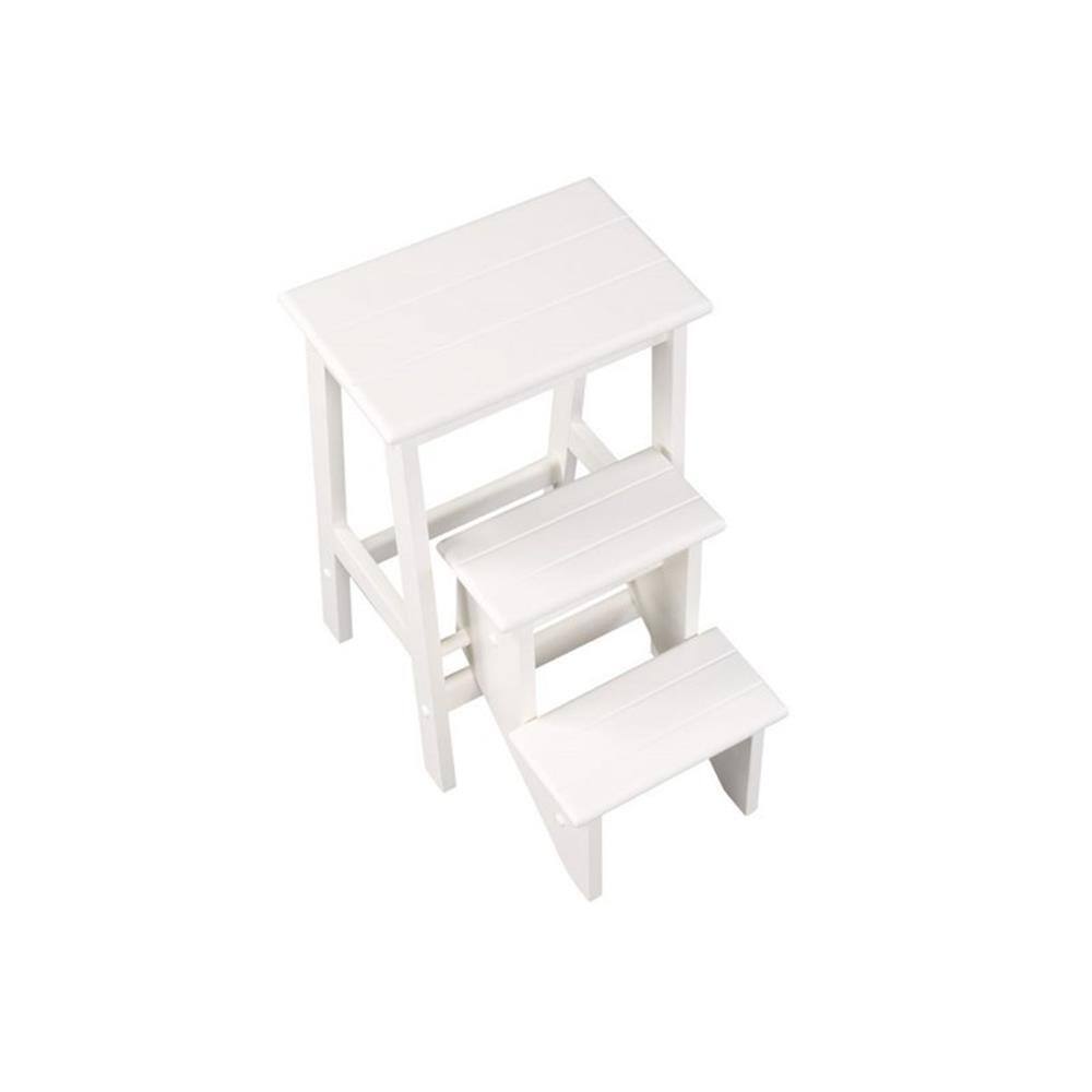 Alt View 3. Boraam - Niko 24.5 in Folding Step Stool - White.