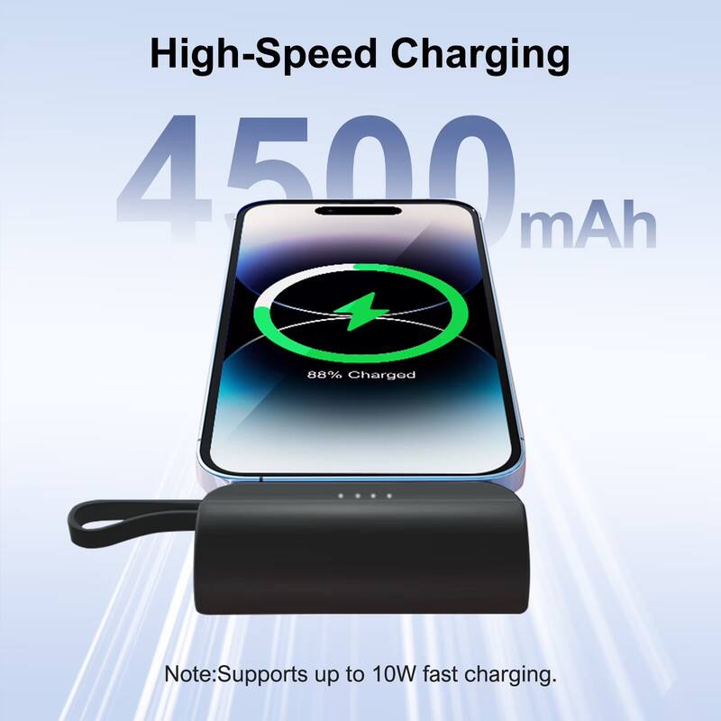 High-Speed Charging  
4500 mAh  
88% Charged  

Note: Supports up to 10W fast charging.