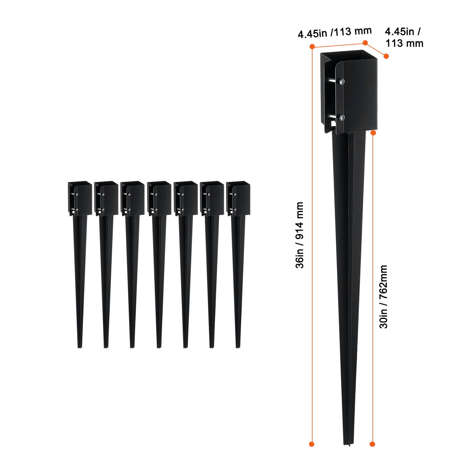 4.45in / 113 mm  
4.45in / 113 mm  
36in / 914 mm  
30in / 762 mm