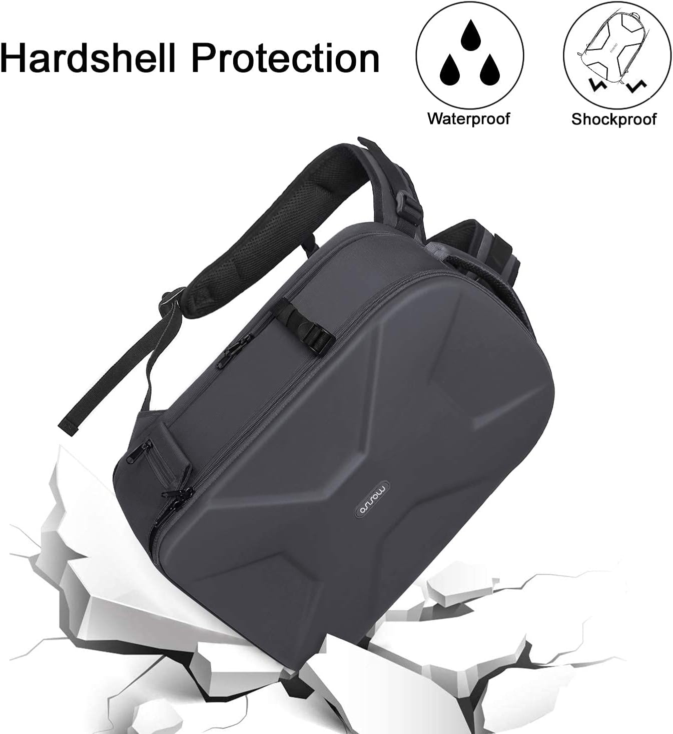 Hardshell Protection  
Waterproof  
Shockproof