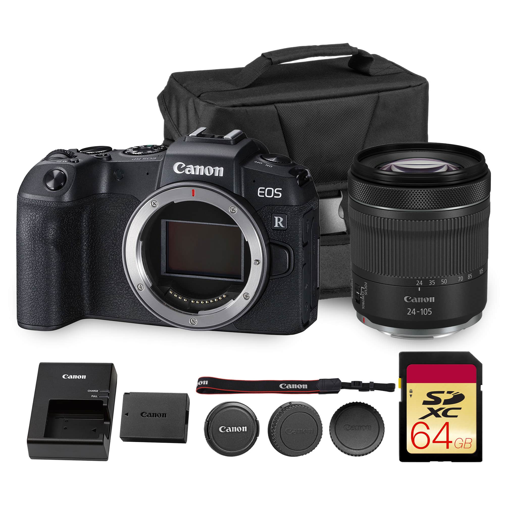 Bundle - Canon - EOS RP Mirrorless Camera 26.2MP Full Frame 4K Video Photo