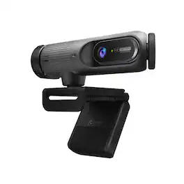j5create - 2K AI-Powered Webcam with Wireless Microphone and Auto-Focus - Black