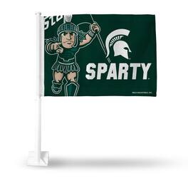 Rico Industries - Michigan State Spartans SPARTY 11X14 Window Mount 2-Sided Car Flag - Multi