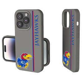 Keyscaper - NCAA - Kansas Jayhawks iPhone Soft Touch Case - 14 - Gray