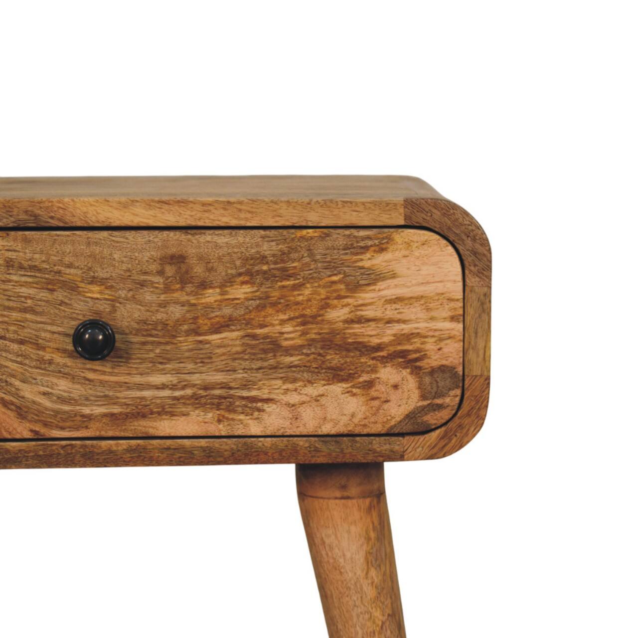 Back. Artisan Furniture - Artisan Furniture Solid Wood Avora Oak-ish Nightstand with 1 drawer - Oak.